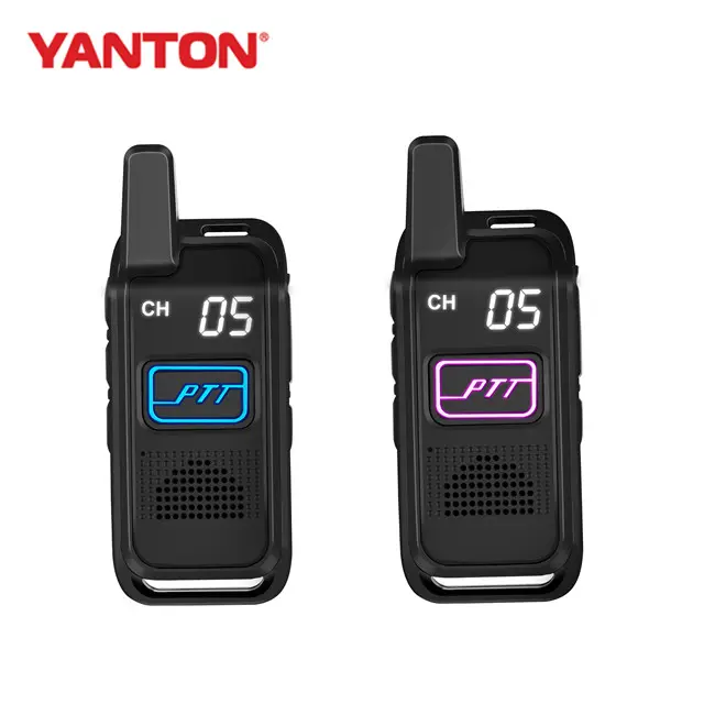 YANTON-walkie talkies T-S1 para niños, juguete con pantalla oculta