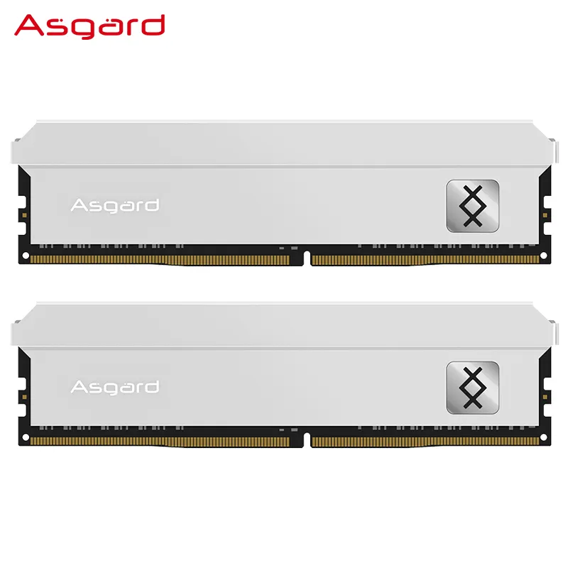 Asgard DDR4 RAM 32GB(16GBX2) 3600MHz memoria ram 1.45V bellek masaüstü oyun gümüş Metal soğutma kabuğu 16gb ddr4 ram PC