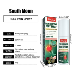 Douleur au talon South Moon Spray Pieds Os <span class=keywords><strong>calcanéen</strong></span> Fasciite Achille Contre-douleur Liquide talon - Product Image 3