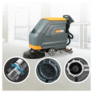 Brush Wash And Dry 3 In 1 Hand Push Floor Scrubber Machine Automatic Cleaning Dryer