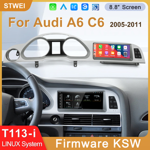 Sistema Linux STWEI de 8.8 pulgadas para Audi A6 C6 2005-2011, reproductor de video para coche, GPS, navegación, pantalla inteligente, Carplay, estilo original del coche - Product Image 2