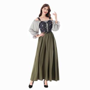 Vestido Medieval de Halloween, Estilo Renacentista Bávaro, Disfraz para Mujer, Oktoberfest, Venta Caliente, Envío Internacional - Product Image 5