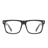 Vente en gros de lunettes carrées noires rétro de luxe pour hommes, lunettes de marque pour femmes, monture anti-lumière bleue