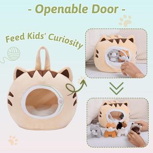 <span class=keywords><strong>Casa</strong></span> <span class=keywords><strong>de</strong></span> Peluche para Gatos con 5 <span class=keywords><strong>Gatitos</strong></span>, Set <span class=keywords><strong>de</strong></span> Juego <span class=keywords><strong>de</strong></span> Animales <span class=keywords><strong>de</strong></span> Peluche, Muñeco <span class=keywords><strong>de</strong></span> Peluche Suave y Adorable, <span class=keywords><strong>Casa</strong></span> <span class=keywords><strong>de</strong></span> Mascotas para Niños, Regalo al por Mayor - Product Image 2