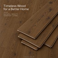 Parquet en chêne blanc, série à larges lames, pour chambre principale et rénovation de la maison