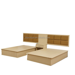 ชุดห้องนอนโรงแรมไม้ MDF ทันสมัยปรับแต่งได้ สำหรับที่พักราคาประหยัดระดับ 3 ดาว ทนทาน เหมาะสำหรับอพาร์ทเมนท์ สวนสาธารณะ และวิลล่า - Product Image 1