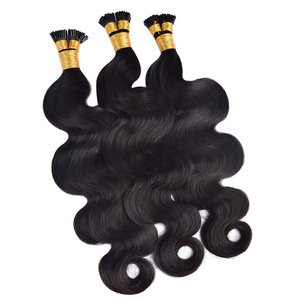 Extensions de <span class=keywords><strong>cheveux</strong></span> naturels vierges FYD en gros, longues, brésiliennes, bouclées profondes, ondulées, avec embout en I, transparentes HD - Product Image 3