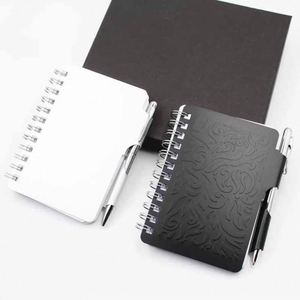 Cuadernos y Bolígrafos Creativos A7 Mini de Papel con Cubierta de Aluminio, Libretas con Cubierta Metálica, Blocs de Notas Creativos de Aleación de Aluminio al por Mayor - Product Image 2