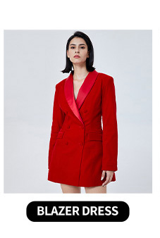 OEM Long Sleeve Corset Slim Waist Back Zipper Lace-up Eyelet Cutout Women Blazer Dress