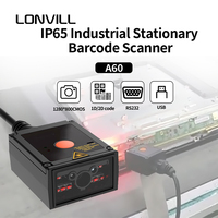 Escáner de Código de Barras Industrial de Montaje Fijo LONVILL de Largo Alcance USB RS232 con Escaneo de Código DPM para Cinta Transportadora