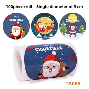 Etiquetas Adhesivas Redondas Personalizadas, Impresión de Etiquetas de Vinilo Resistentes al Agua, Rollo de Etiquetas con Logotipo - Product Image 2