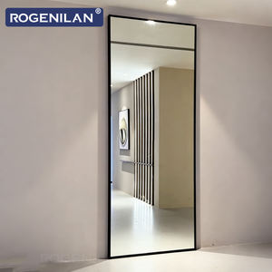 ROGENILAN Puerta Corredera Oculta de Aluminio con Acristalamiento y Espejo, de Alta Eficiencia Energética para Interiores - Product Image 4