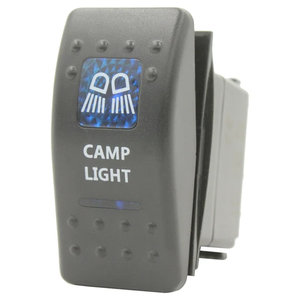 USBとカメラアイコン付きツインロッカースイッチ 12V 20A 5ピン LED IP66等級 高級ABS+PC製 トラック、RV、キャンピングトレーラー用 - Product Image 3