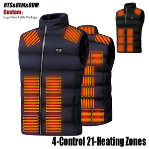 4-Control and 21-Heating Zones <strong>Heated</strong> Vest for Men and Women Battery USB Power Bank <strong>Rechargeable</strong> <strong>Gilet</strong> with Custom Logo - Product Image 1