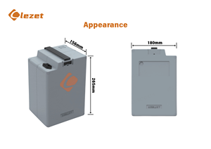 Batterie de vélo électrique Lezet haute densité énergétique 48V25Ah LiFePO4, 1000 cycles, température de fonctionnement de -20 à 55°C, compatible intelligent - Product Image 4