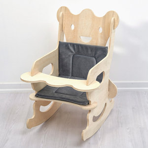 Sedia a dondolo <span class=keywords><strong>per</strong></span> bambini CenturyArt in compensato, design rustico, <span class=keywords><strong>per</strong></span> sala da pranzo, cameretta, scuola, hotel, <span class=keywords><strong>per</strong></span> bambini da 2 a 6 anni - Product Image 2