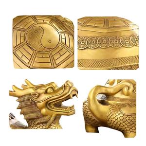 2025 laiton chinois Feng Shui artefacts cuivre tortue Statue cuivre bouddha Statue bonne Fortune tortue - Product Image 3
