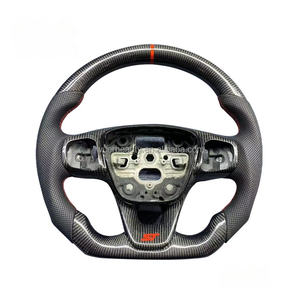 Volant Personnalisé en Fibre de Carbone Forgé Rouge pour Ford Focus MK4 MK8 <span class=keywords><strong>Fiesta</strong></span> ST <span class=keywords><strong>MK7</strong></span> <span class=keywords><strong>MK7</strong></span>.5 2009-2017 - Product Image 1