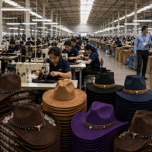 Topi Fedora Suede Bertepi Lebar Minimalis Pria Wanita Gaya Eropa Amerika Kasual Outdoor Fashion Topi Pelindung Matahari Semua Musim - Product Image 2