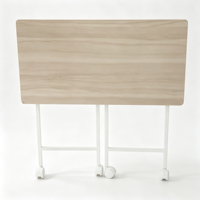 Escritorio Plegable de Alta Calidad, Unidad Pequeña para el Suelo, Multifuncional, Simple, con Base de Hierro y Tablero de Densidad Media, Mesa de Oficina para Computadora