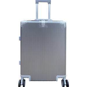 Valise à cadre en aluminium rigide de 24 pouces Grande capacité Roues silencieuses universelles Valise de voyage décontractée à main Combinaison - Product Image 2