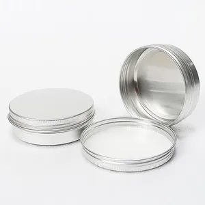 100毫升定制标志铝罐化妆品包装旅行香皂润发容器圆盒铝罐