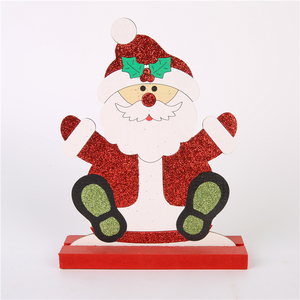 Ornements de Noël en bois de couleur naturelle, écologiques et de haute qualité, pour la décoration de table, cadeaux, Chiding - Product Image 4