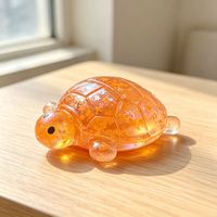 Jouet sensoriel anti-stress en TPR souple, en forme de tortue, à rebond lent, rempli de paillettes, pour enfants de 5 à 7 ans et adultes, vente en gros