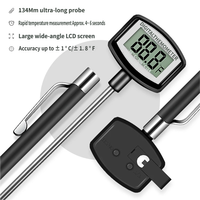 Thermomètre numérique professionnel à lecture instantanée avec sonde en acier inoxydable pour cuisine, barbecue, grillades, bonbons, café, usage domestique