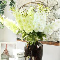 Fleurs artificielles de delphinium de haute qualité au toucher réel pour les mariages et les fêtes de remise de diplômes, fleurs décoratives