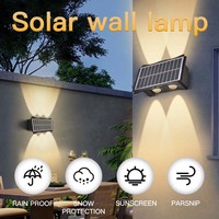 Lampe LED solaire pour la maison, lampe de jardin solaire étanche/lampe solaire extérieure/lampe murale solaire/lampes solaires d'extérieur