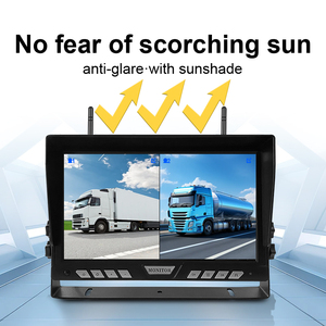 Wireless Solar Powered 7 Inch Monitor Dash Cam Magnetic Night Vision Waterproof Backup Rear View Camera for Trucks <b>Bus</b> - Product Image 4