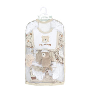 Cadeau de douche de bébé 100% coton biologique 0-3 mois bébé costume vêtements barboteuses Ropa Para <span class=keywords><strong>Bebe</strong></span> fournitures Layette nouveau-né vêtements ensemble - Product Image 6