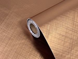 <span class=keywords><strong>Film</strong></span> décoratif métallisé PVC brossé or rose moderne pour surfaces intérieures d'hôtels et d'ascenseurs - Product Image 4