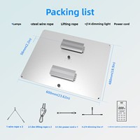 Lampu Tumbuh LED Spektrum Penuh 400W untuk Tanaman Indoor 301B, Pencahayaan Rumah Kaca Profesional Berbahan Aluminium, Rating IP65, Dapat Diredupkan
