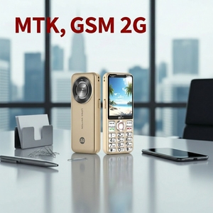 OEM ODM <span class=keywords><strong>GSM</strong></span> MTK 2G Écran tactile 2,8 pouces Grand haut-parleur Batterie Double carte SIM Sans caméra Clavier à touches en cristal Étui en cuir Cadeau - Product Image 1
