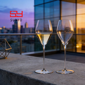 Verres à vin SUNYO Leadfreen en cristal ultra-fin, verres à vin transparents, verres à vin <span class=keywords><strong>de</strong></span> luxe à pied fin, verre à vin rouge <span class=keywords><strong>Bordeaux</strong></span> en cristal - Product Image 6