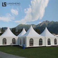 Outdoor PVC Canopy Pagoda Tent Gazebos In Garden