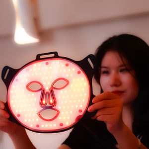 LOGO personnalisé 850nm meilleurs soins de la peau proche infrarouge nir photon silicone <span class=keywords><strong>led</strong></span> <span class=keywords><strong>masque</strong></span> facial cou rouge luminothérapie <span class=keywords><strong>masque</strong></span> de beauté - Product Image 6