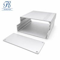 Boîtier de commande en aluminium anodisé satiné 100*45mm, boîtier d'instrument en deux parties avec plaque d'extrémité fraisée IP54 pour test d'onduleur
