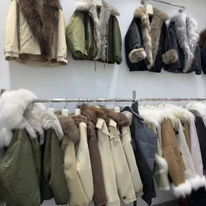 Classico Cappotto Corto da Donna in Vera <span class=keywords><strong>Pelliccia</strong></span>, Giacca da Donna in Vera <span class=keywords><strong>Pelliccia</strong></span> di Lana, Cappotto da Donna in Lana - Product Image 2