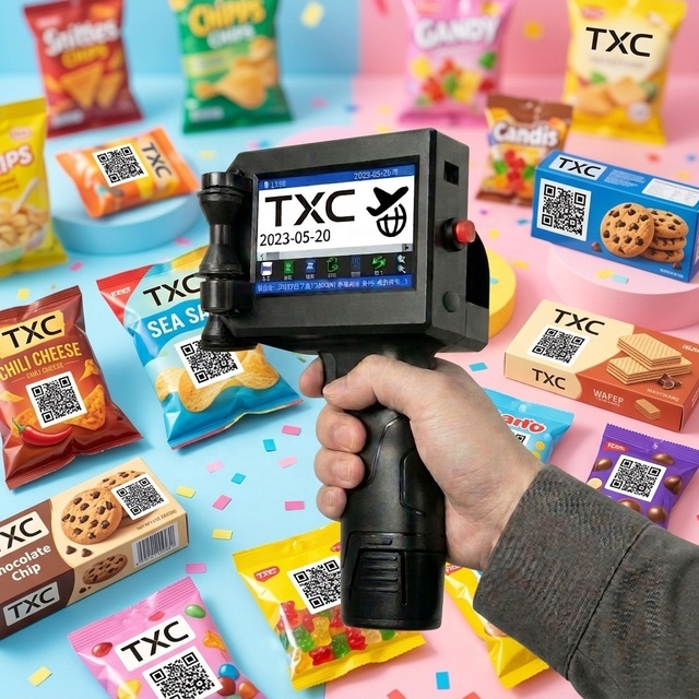 Handheld Food Printer with Camera - Portable Mini Inkjet Printer for Coffee, Cake, T-shirt - Handheld Digital Printer for DIY