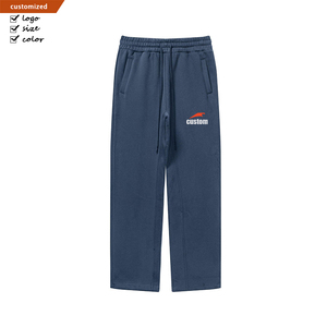 Pantalons de jogging unisexes de haute qualité, personnalisés, amples, décontractés, unis, en molleton, pantalons de survêtement en gros, mode pour hommes et femmes - Product Image 1