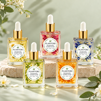 Huile essentielle personnalisée OEM à la lavande, à la menthe poivrée et aux pétales de rose pour les soins de la peau, la croissance des cheveux et les cuticules, fleurs séchées sur mesure