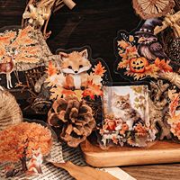 30 pièces/paquet de bonbons poteaux autocollant pour animaux de compagnie sac feuille Collage saison rétro Collage Journal décoratif Source matériel en 6 modèles
