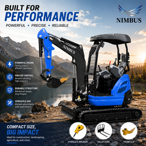 รถขุดขนาดเล็ก EU LOGWAY Stable Track สำหรับสวนผลไม้ งานจัดสวน พร้อมหัวจับแบบ Thumb และใบมีดกว้าง - Product Image 1