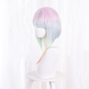 Perruque de <span class=keywords><strong>cosplay</strong></span> <span class=keywords><strong>Lucy</strong></span> couleur ombrée de Cyberpunk pour femmes - Product Image 3