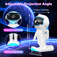 Lámpara de Ambiente LED Inteligente Inmersiva a Todo Color, Proyector de Cielo Estrellado Dinámico, Control Táctil, Diseño Moderno DIY para Dormitorio