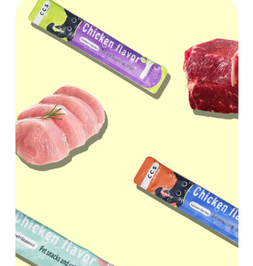 Snack per Gatti in Strisce, Ideali Come Premio, Aiutano a Reintegrare l'Idratazione, Facili da Leccare e Digestire, Confezionate Singolarmente - Product Image 1