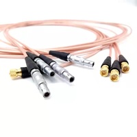 Câble coaxial RF à faible perte RG316 de haute précision pour inspection ultrasonique, mini SMA L5 vers FFA C5, qualité assurée